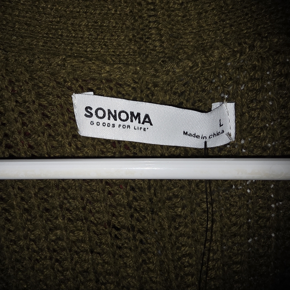 Sonoma Olive Green Cardigan  Sweater